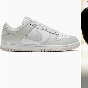 Nike Dunk Low Basketball Sneaker Gray and white